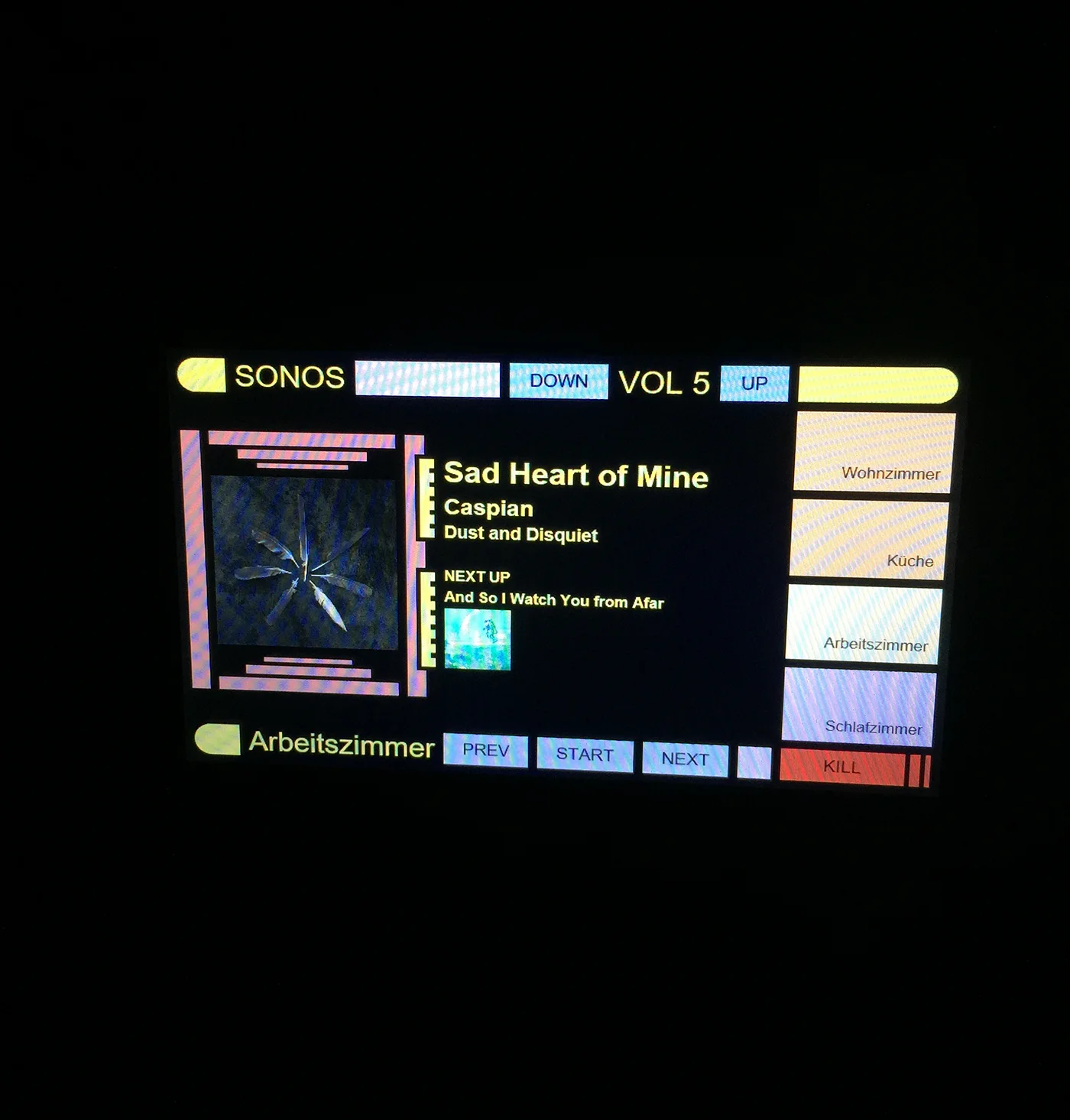 Screenshot of Sonos Player