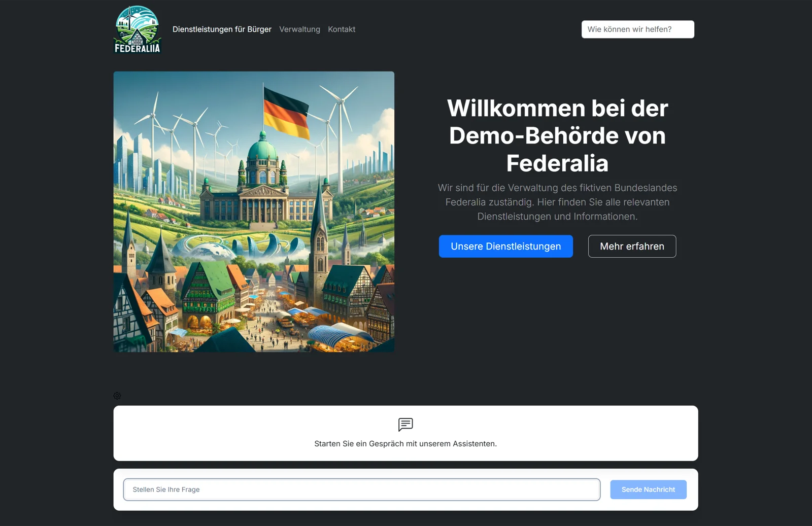 GovBot – AI Chatbot for Public Administration Hero image